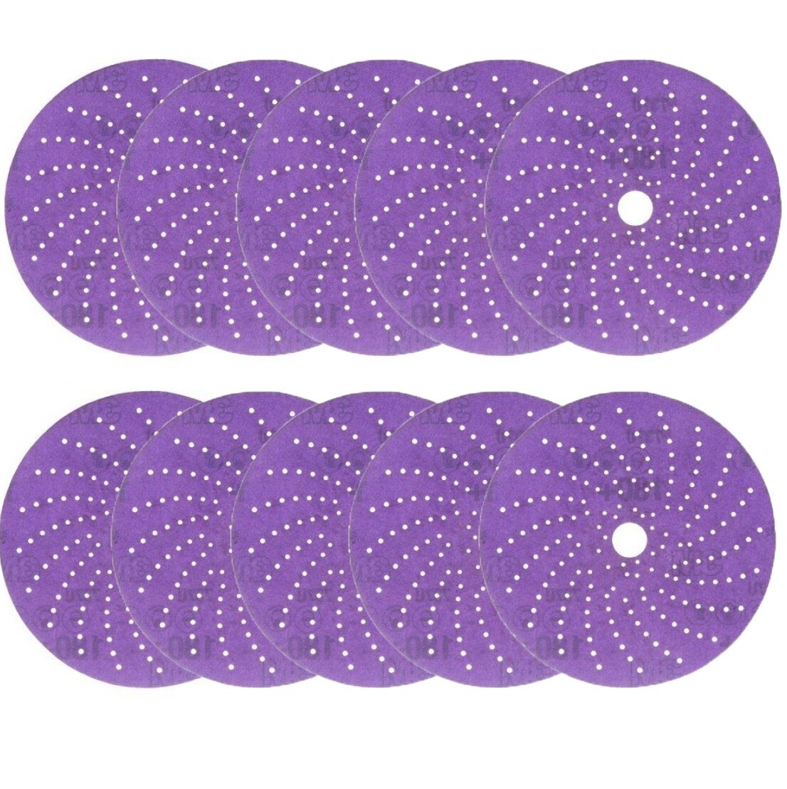 3M กระดาษทรายขัดแห้งกลมสีม่วง คิวบิตรอน ขนาด 6 นิ้ว